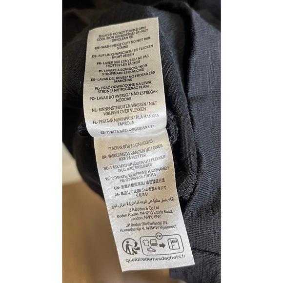 Boden Black Florrie Jersey Cap Sleeve Sheath Dress with pockets 6P Career Casual - Picture 9 of 10